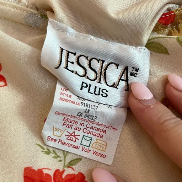 Vintage 90s chiffon floral midi skirt - Picture 7 of 10